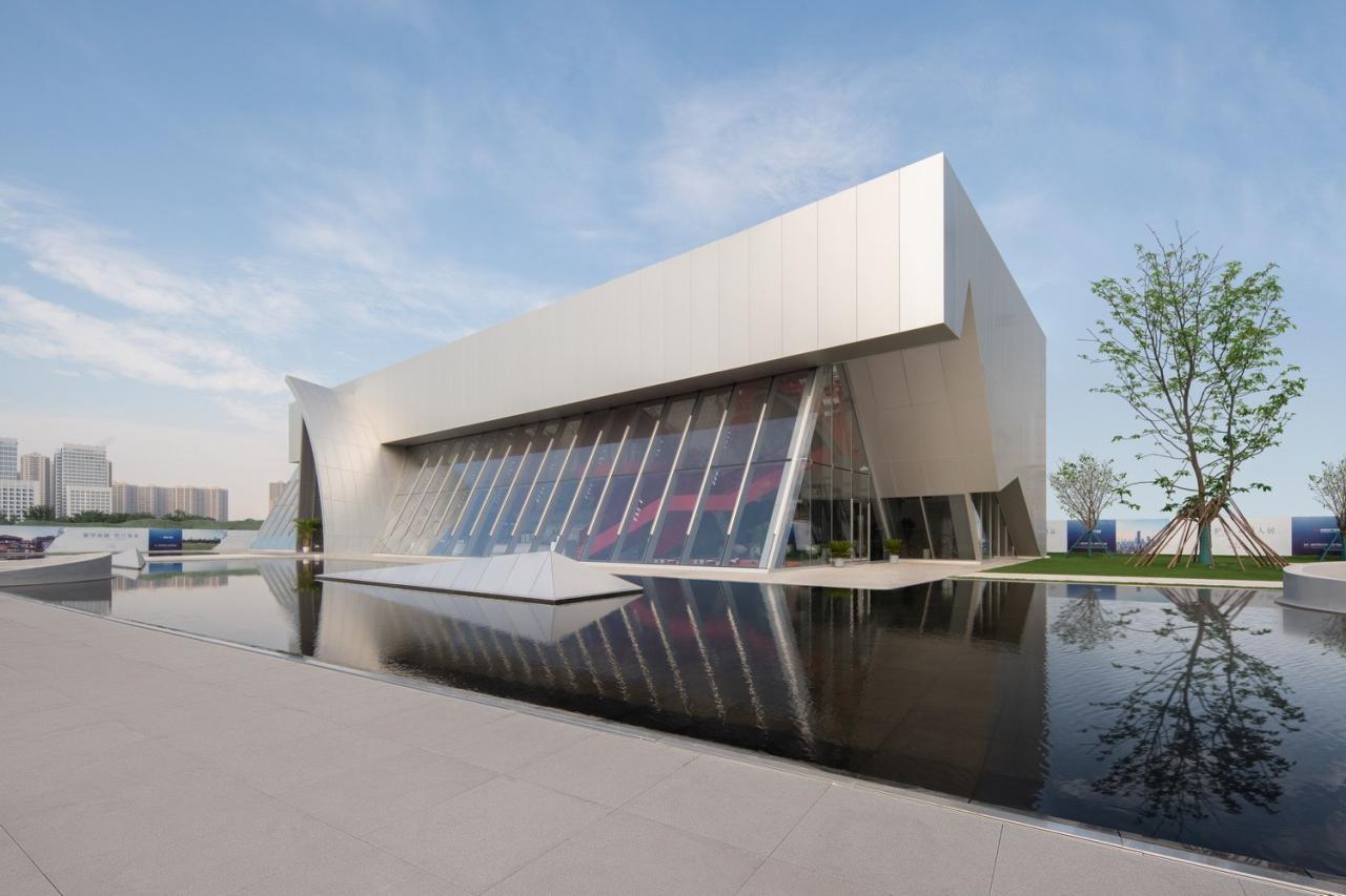 BIM建筑|西安泾河新城崇文郎樾展示中心 / aoe事建组 BIM建筑|西安泾河新城崇文郎樾展示中心 / aoe事建组
