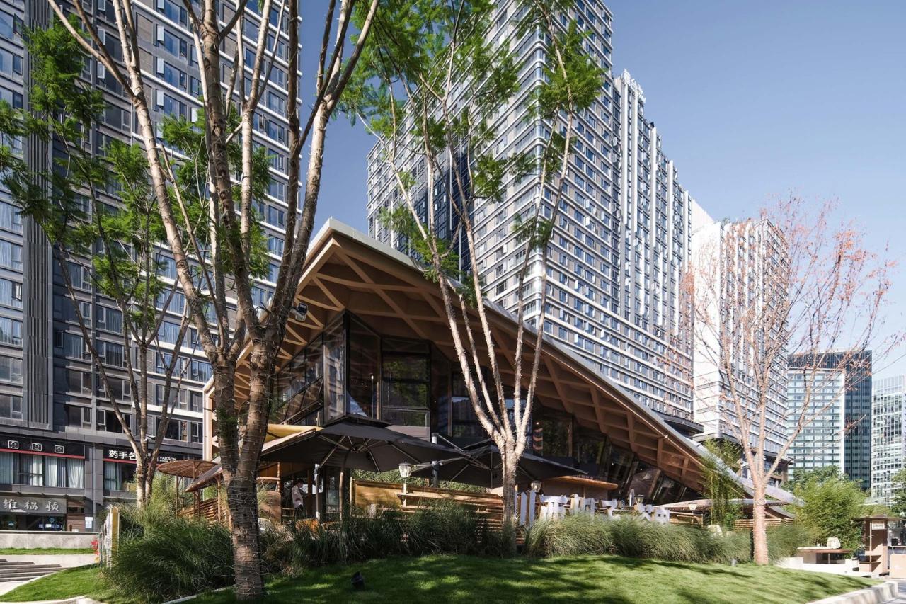 BIM建筑|交子大道木屋顶餐厅 / 致野建筑 BIM建筑|交子大道木屋顶餐厅 / 致野建筑