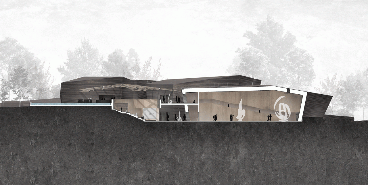 BIM建筑|红色石阵,云南东风韵艺术中心 / 孟凡浩 BIM建筑|红色石阵,云南东风韵艺术中心 / 孟凡浩