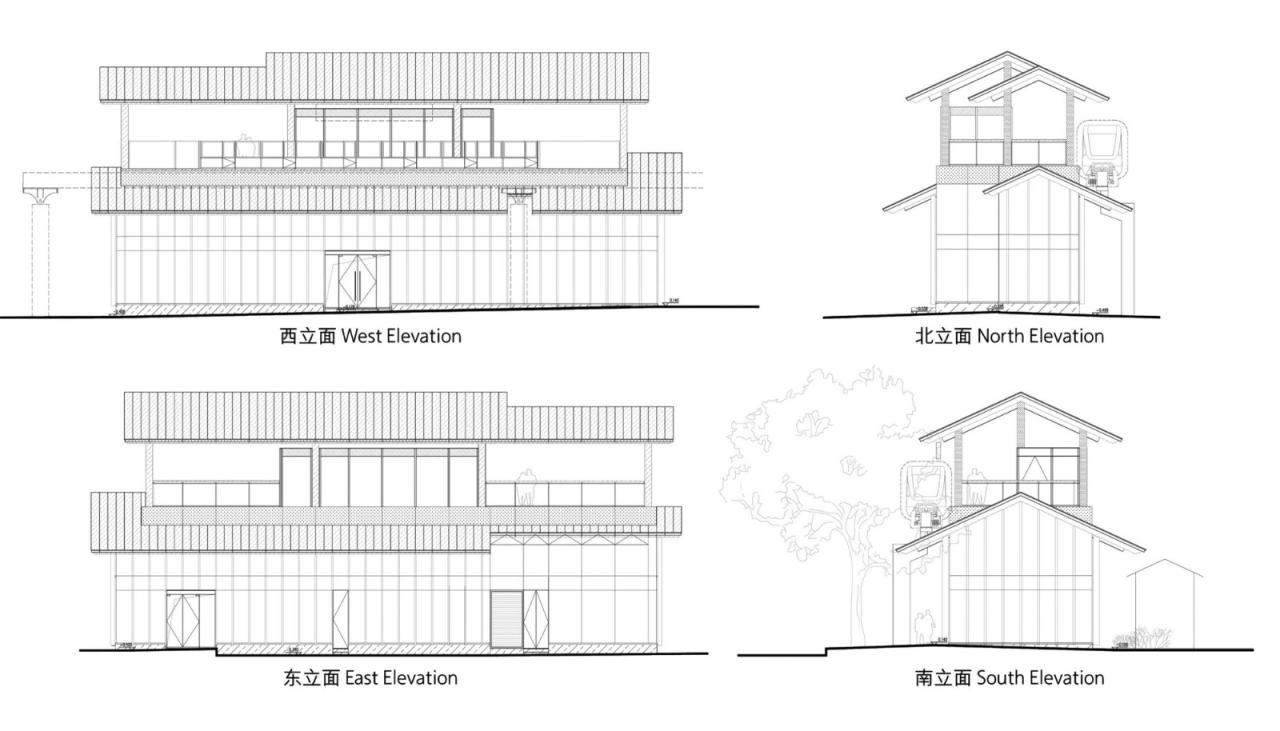 BIM建筑|曲江旅游观光轻轨站点改造提升 / 上海秉仁建筑师事务所 BIM建筑|曲江旅游观光轻轨站点改造提升 / 上海秉仁建筑师事务所