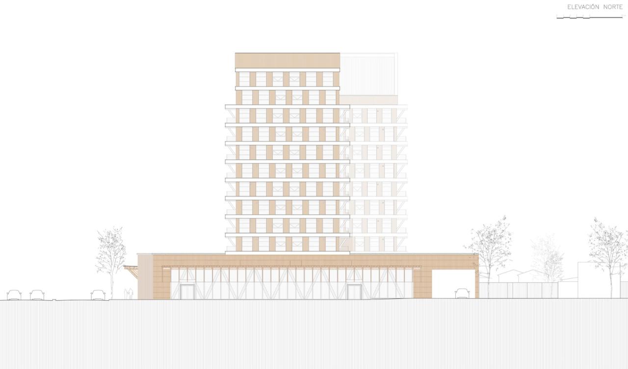 BIM建筑|拉丁美洲首座交叉层压木材高层建筑,Tamango 大楼 / Juan José Ugarte G. 和 Gerardo Armanet BIM建筑|拉丁美洲首座交叉层压木材高层建筑,Tamango 大楼 / Juan José Ugarte G. 和 Gerardo Armanet