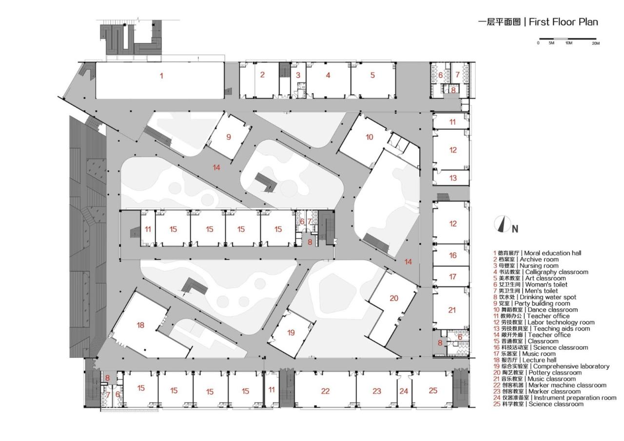 BIM建筑|衢州新华第二学校 / 零壹城市建筑事务所 BIM建筑|衢州新华第二学校 / 零壹城市建筑事务所