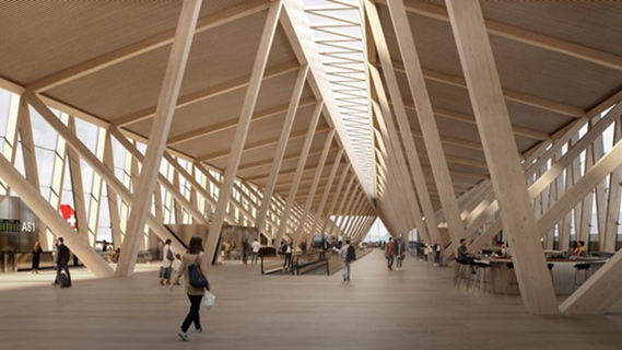 BIM建筑|BIG和HOK将在苏黎世机场增加木材航站楼和控制塔 BIM建筑|BIG和HOK将在苏黎世机场增加木材航站楼和控制塔