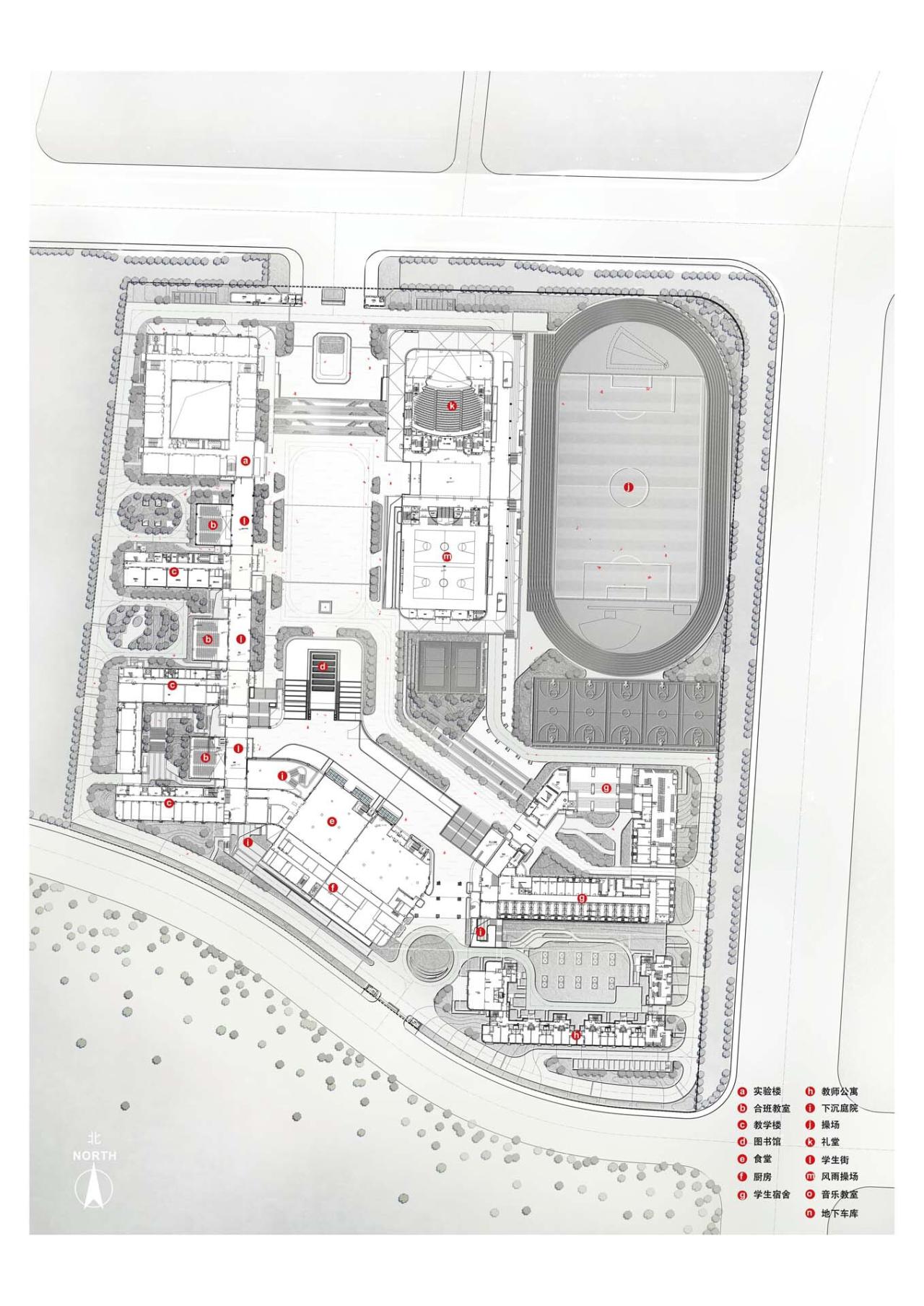 BIM建筑|济南历城二中彩石校区 / 同圆设计 BIM建筑|济南历城二中彩石校区 / 同圆设计