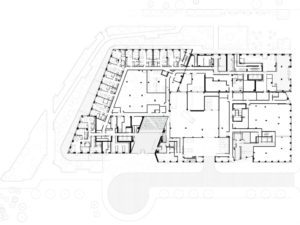 BIM建筑|纽约绿点 Landing D,掰开体量 / OMA / Jason Long BIM建筑|纽约绿点 Landing D,掰开体量 / OMA / Jason Long