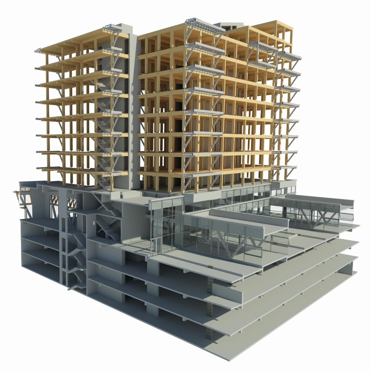 BIM建筑|拉丁美洲首座交叉层压木材高层建筑,Tamango 大楼 / Juan José Ugarte G. 和 Gerardo Armanet BIM建筑|拉丁美洲首座交叉层压木材高层建筑,Tamango 大楼 / Juan José Ugarte G. 和 Gerardo Armanet