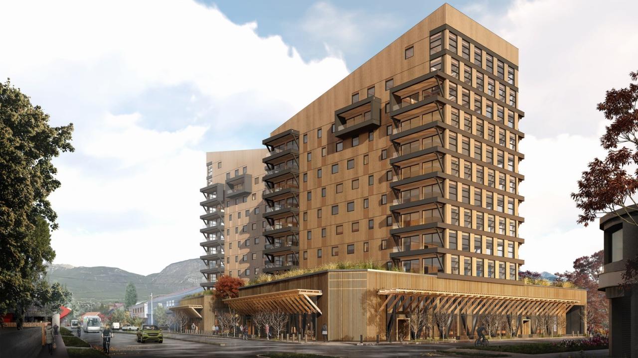 BIM建筑|拉丁美洲首座交叉层压木材高层建筑,Tamango 大楼 / Juan José Ugarte G. 和 Gerardo Armanet BIM建筑|拉丁美洲首座交叉层压木材高层建筑,Tamango 大楼 / Juan José Ugarte G. 和 Gerardo Armanet