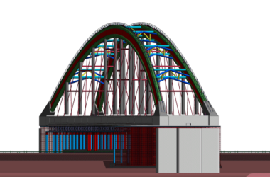 市政桥梁BIM项目模型研究成果资料,基于BIM技术大跨度系杆拱施工技术研究-BIM建筑网