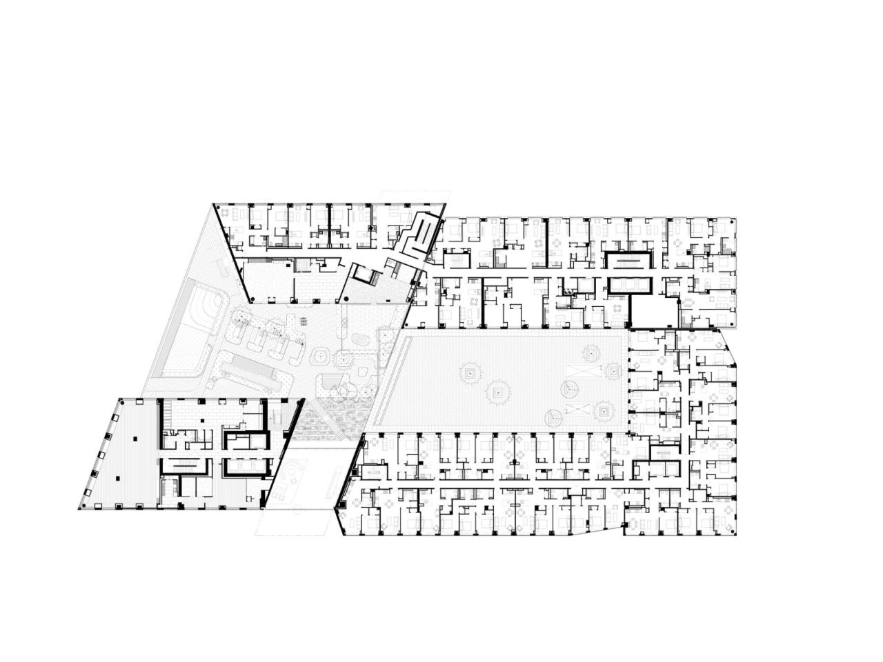 BIM建筑|纽约绿点 Landing D,掰开体量 / OMA / Jason Long BIM建筑|纽约绿点 Landing D,掰开体量 / OMA / Jason Long