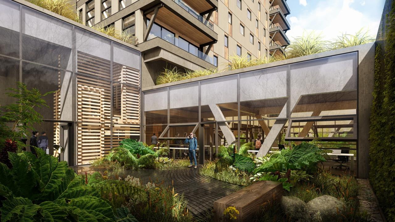 BIM建筑|拉丁美洲首座交叉层压木材高层建筑,Tamango 大楼 / Juan José Ugarte G. 和 Gerardo Armanet BIM建筑|拉丁美洲首座交叉层压木材高层建筑,Tamango 大楼 / Juan José Ugarte G. 和 Gerardo Armanet
