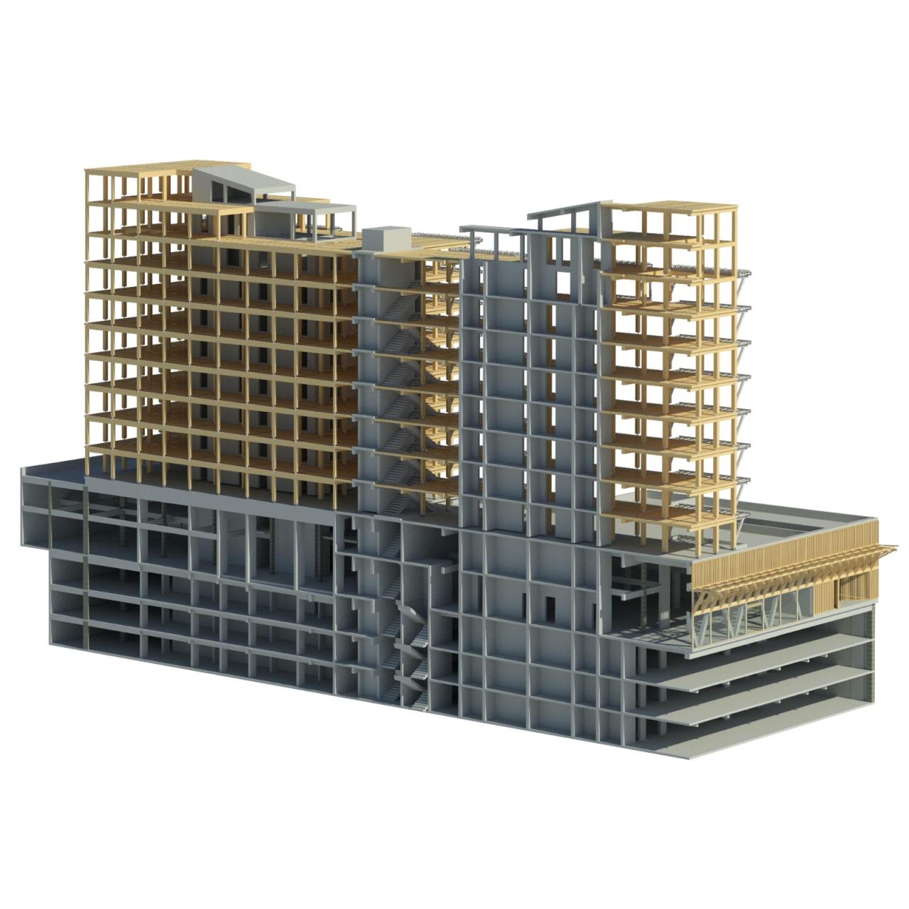 BIM建筑|拉丁美洲首座交叉层压木材高层建筑,Tamango 大楼 / Juan José Ugarte G. 和 Gerardo Armanet BIM建筑|拉丁美洲首座交叉层压木材高层建筑,Tamango 大楼 / Juan José Ugarte G. 和 Gerardo Armanet