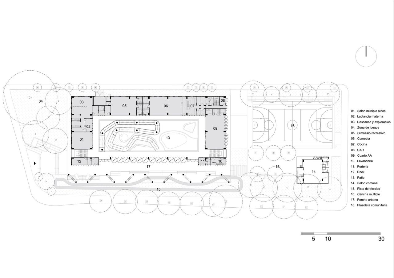 BIM建筑|冠军摇篮儿童发展中心 / Espacio Colectivo Arquitectos BIM建筑|冠军摇篮儿童发展中心 / Espacio Colectivo Arquitectos