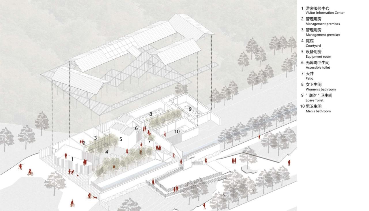 BIM建筑|南京汤山猿人洞游客驿站 / 东南大学建筑设计研究院建筑技术与艺术(ATA)工作室 BIM建筑|南京汤山猿人洞游客驿站 / 东南大学建筑设计研究院建筑技术与艺术(ATA)工作室
