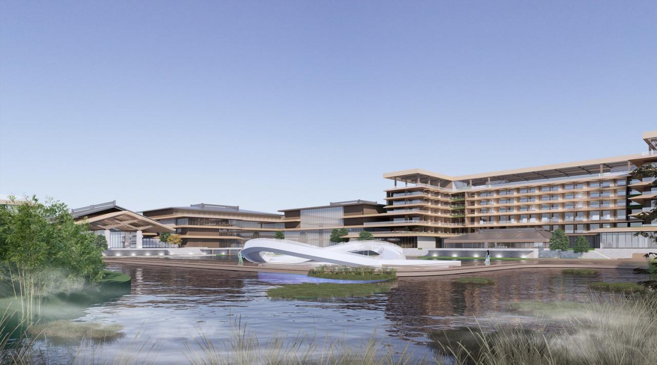 BIM建筑|湿地浮岛·溱湖宾馆 / 简和建筑 BIM建筑|湿地浮岛·溱湖宾馆 / 简和建筑