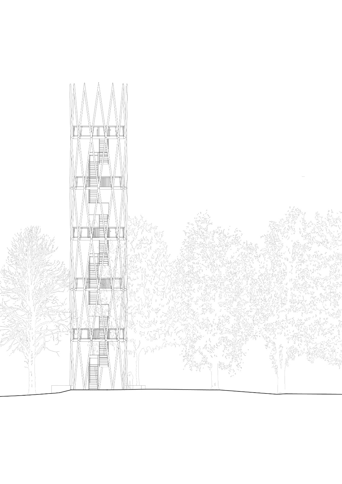 BIM建筑|Hardtbergturm 瞭望塔 / Wolfgang Ott Architekt BDA BIM建筑|Hardtbergturm 瞭望塔 / Wolfgang Ott Architekt BDA