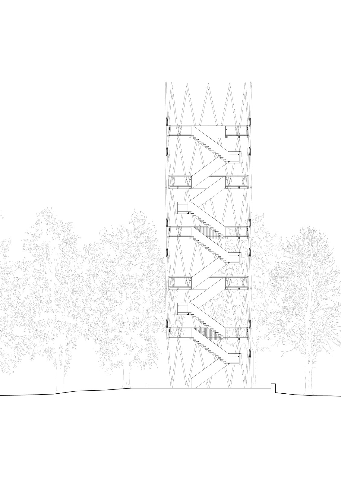 BIM建筑|Hardtbergturm 瞭望塔 / Wolfgang Ott Architekt BDA BIM建筑|Hardtbergturm 瞭望塔 / Wolfgang Ott Architekt BDA
