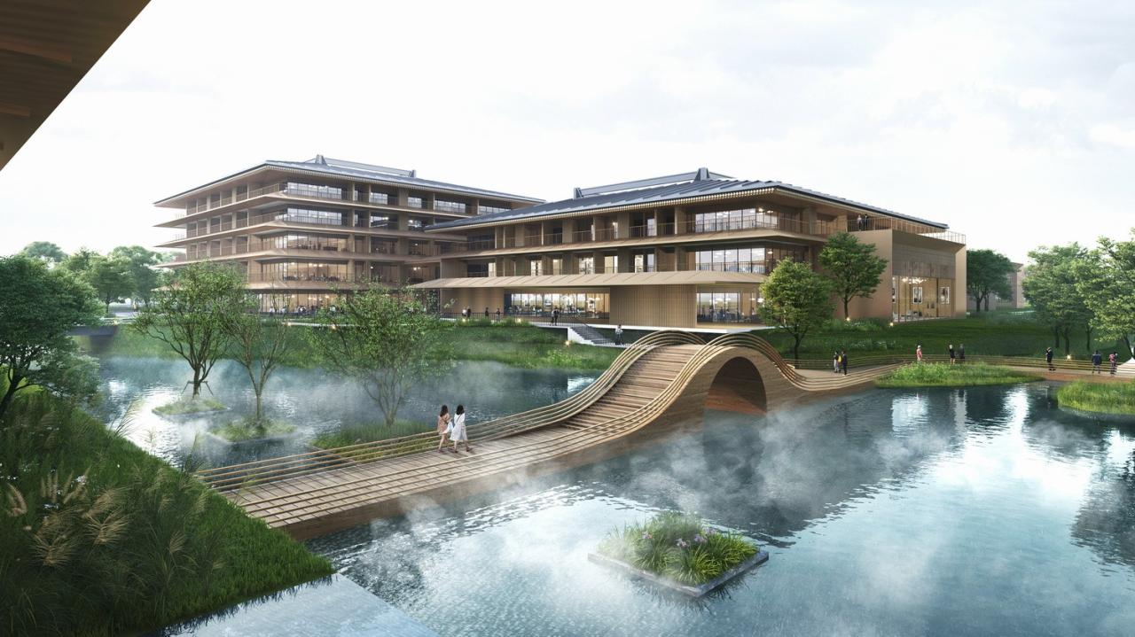 BIM建筑|湿地浮岛·溱湖宾馆 / 简和建筑 BIM建筑|湿地浮岛·溱湖宾馆 / 简和建筑