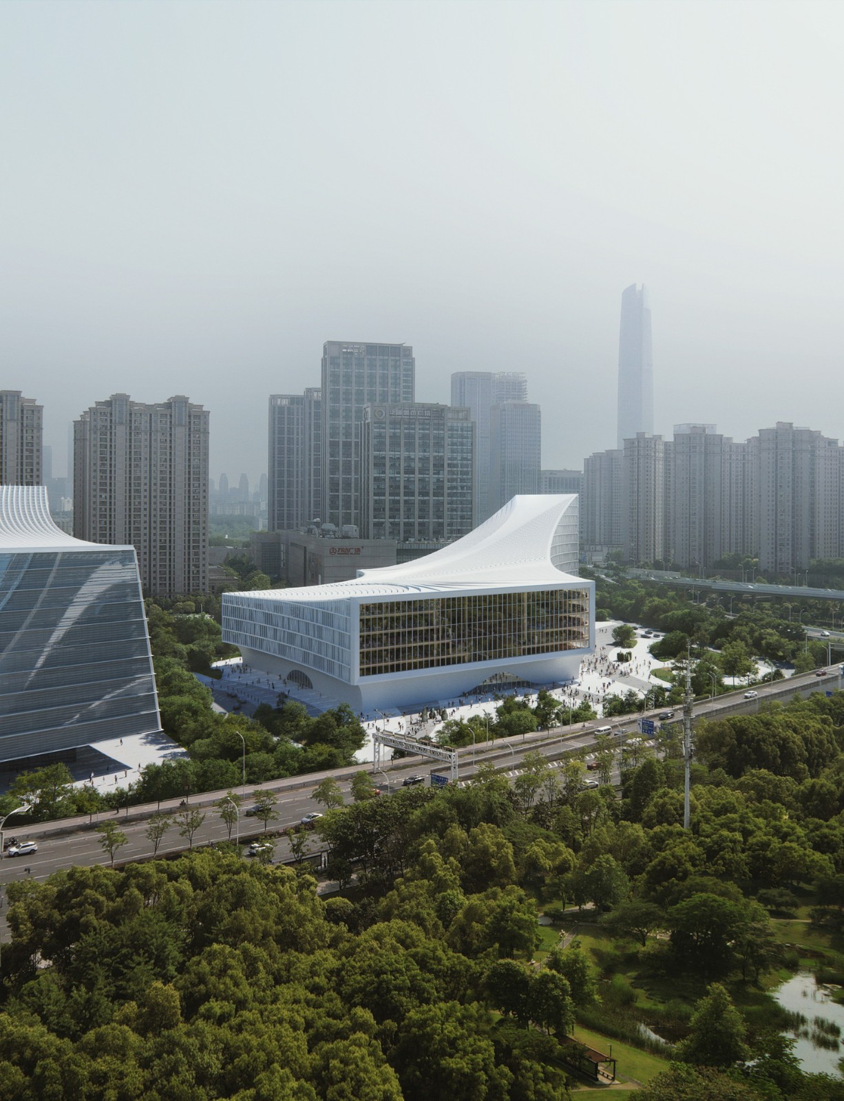 BIM建筑|武汉图书馆新馆:‘知识峡谷’方案中标 / MVRDV+浙大院 BIM建筑|武汉图书馆新馆:‘知识峡谷’方案中标 / MVRDV+浙大院