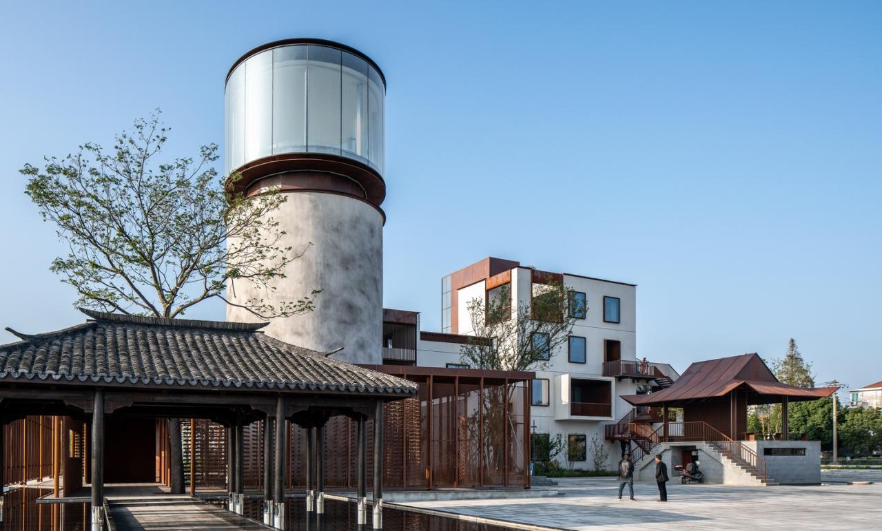 BIM建筑|长三角一体化示范区:丁栅水乡SOHO智慧粮仓 / line+建筑事务所、MLA+ BIM建筑|长三角一体化示范区:丁栅水乡SOHO智慧粮仓 / line+建筑事务所、MLA+