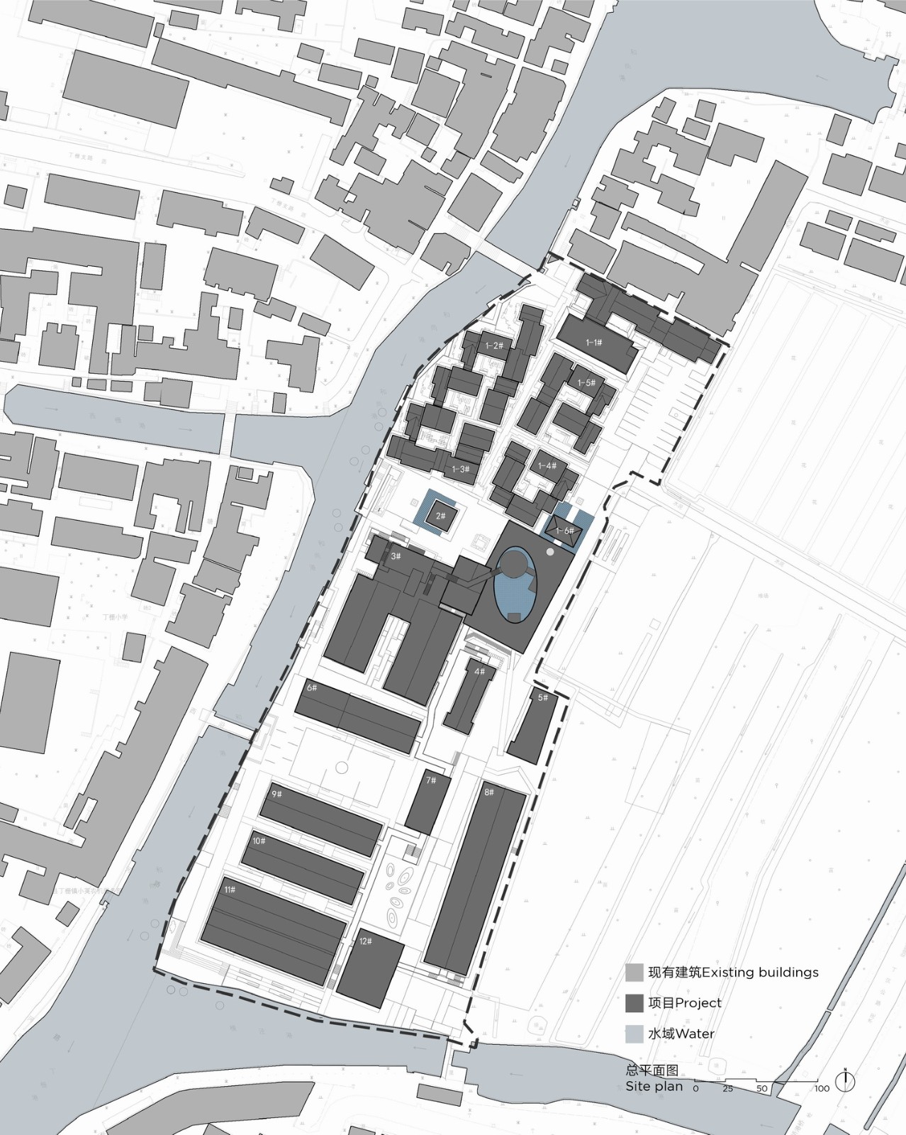 BIM建筑|长三角一体化示范区:丁栅水乡SOHO智慧粮仓 / line+建筑事务所、MLA+ BIM建筑|长三角一体化示范区:丁栅水乡SOHO智慧粮仓 / line+建筑事务所、MLA+