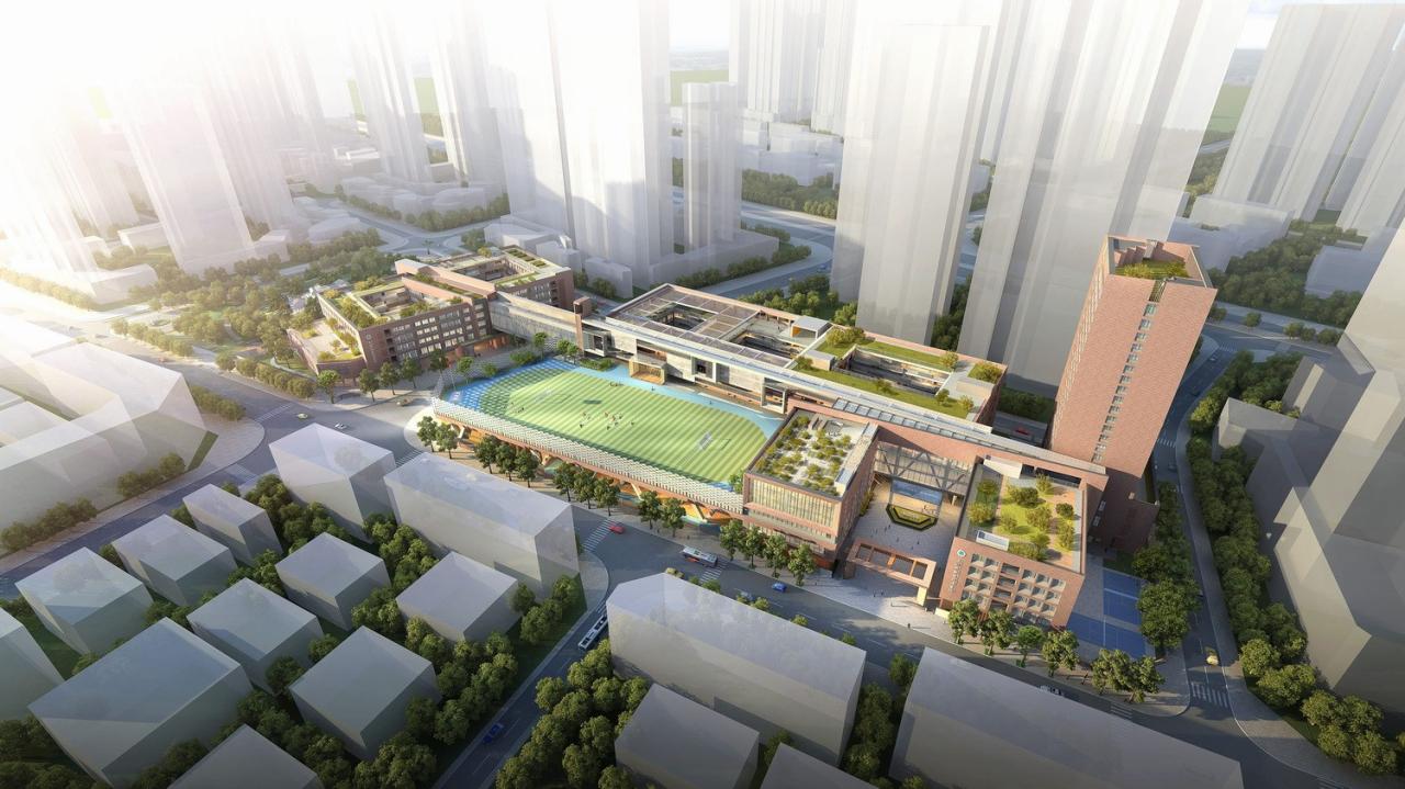 BIM建筑|深圳市黄龙坡九年一贯制学校 / 一境建筑设计 BIM建筑|深圳市黄龙坡九年一贯制学校 / 一境建筑设计