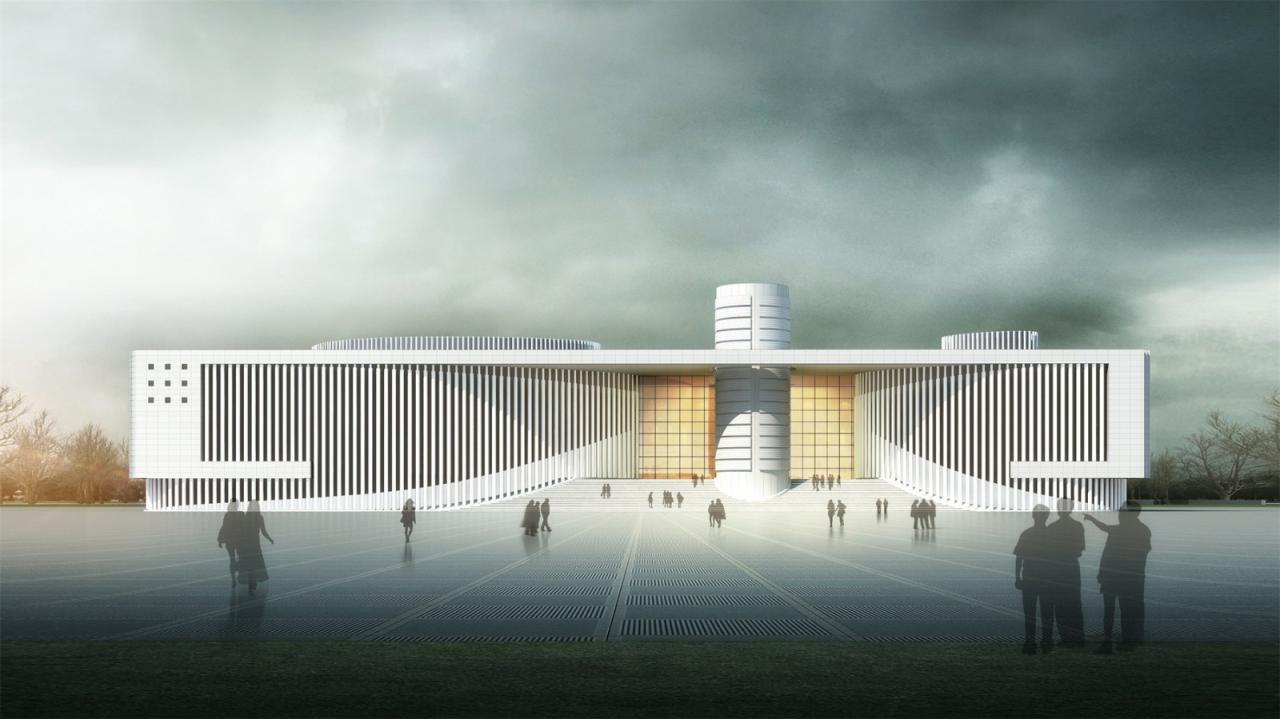 BIM建筑|肥东县大剧院文化馆 / 上海华都建筑规划设计有限公司 BIM建筑|肥东县大剧院文化馆 / 上海华都建筑规划设计有限公司