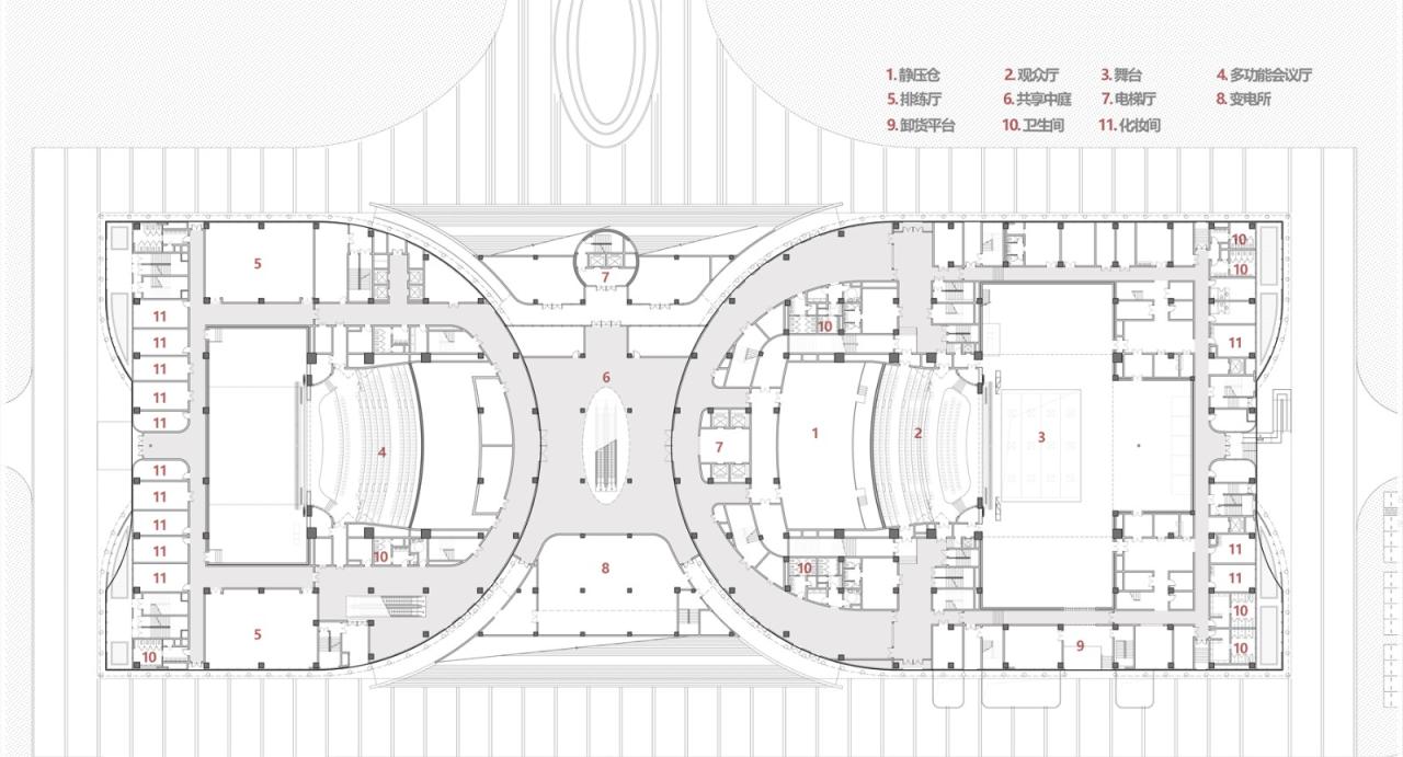 BIM建筑|肥东县大剧院文化馆 / 上海华都建筑规划设计有限公司 BIM建筑|肥东县大剧院文化馆 / 上海华都建筑规划设计有限公司