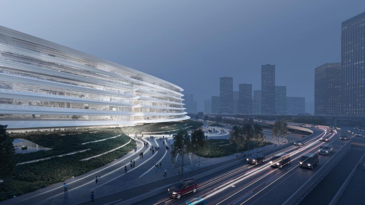 BIM建筑|中标候选方案:武汉图书馆新馆:叠书成阁·楚风江韵 / 维思平建筑设计 BIM建筑|中标候选方案:武汉图书馆新馆:叠书成阁·楚风江韵 / 维思平建筑设计