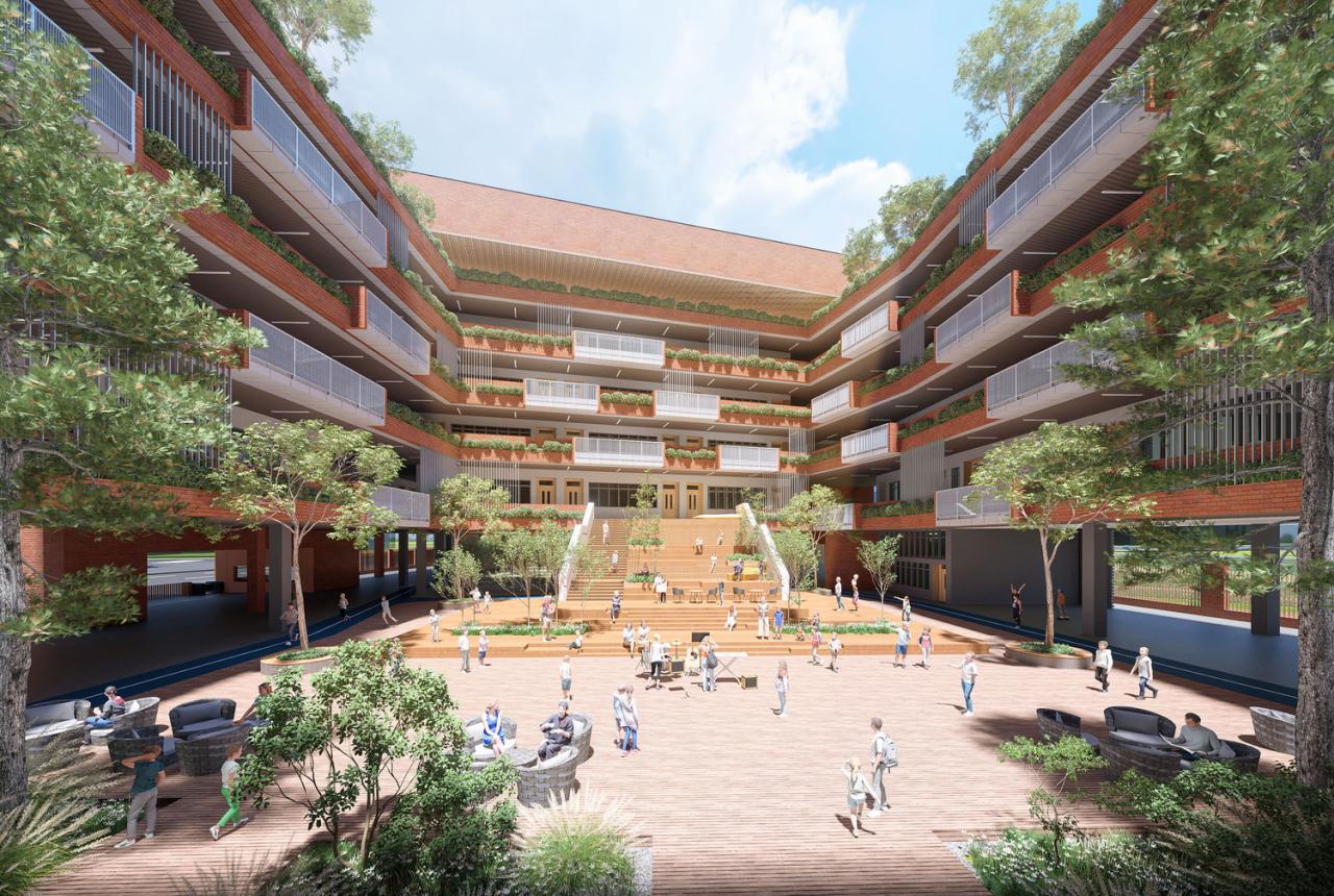 BIM建筑|深圳市黄龙坡九年一贯制学校 / 一境建筑设计 BIM建筑|深圳市黄龙坡九年一贯制学校 / 一境建筑设计