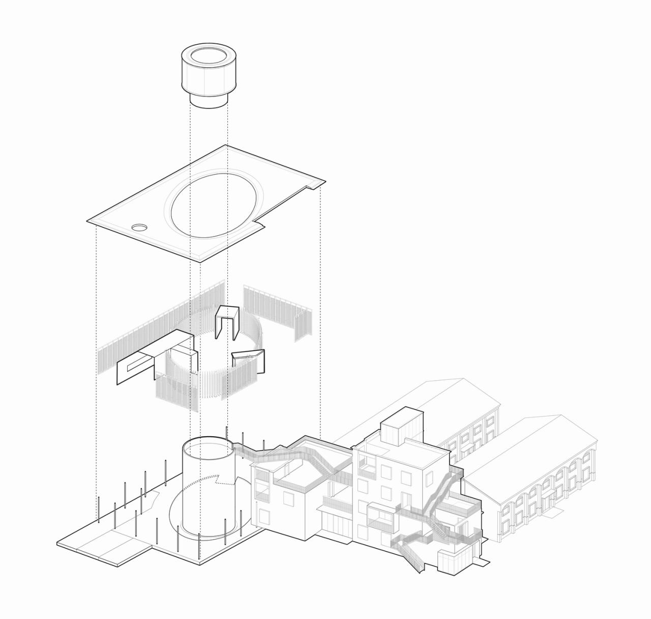 BIM建筑|长三角一体化示范区:丁栅水乡SOHO智慧粮仓 / line+建筑事务所、MLA+ BIM建筑|长三角一体化示范区:丁栅水乡SOHO智慧粮仓 / line+建筑事务所、MLA+