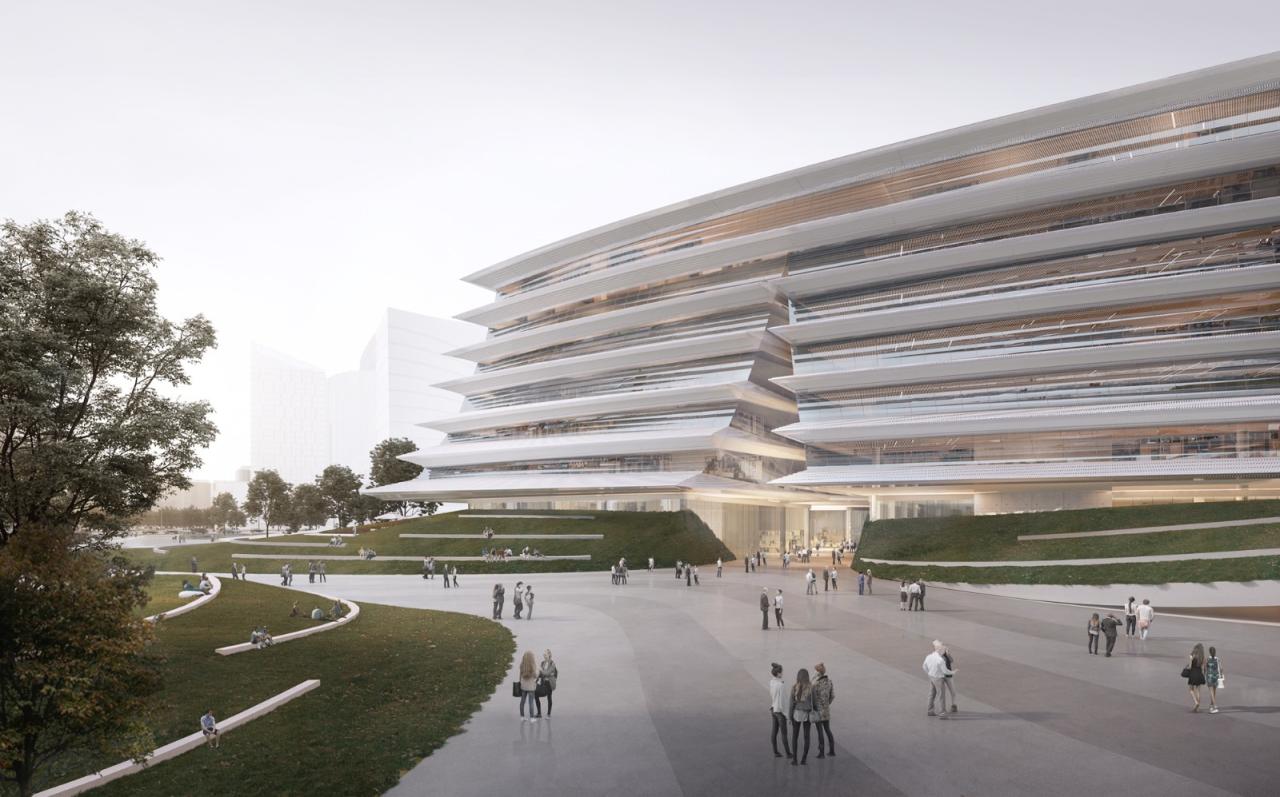 BIM建筑|中标候选方案:武汉图书馆新馆:叠书成阁·楚风江韵 / 维思平建筑设计 BIM建筑|中标候选方案:武汉图书馆新馆:叠书成阁·楚风江韵 / 维思平建筑设计