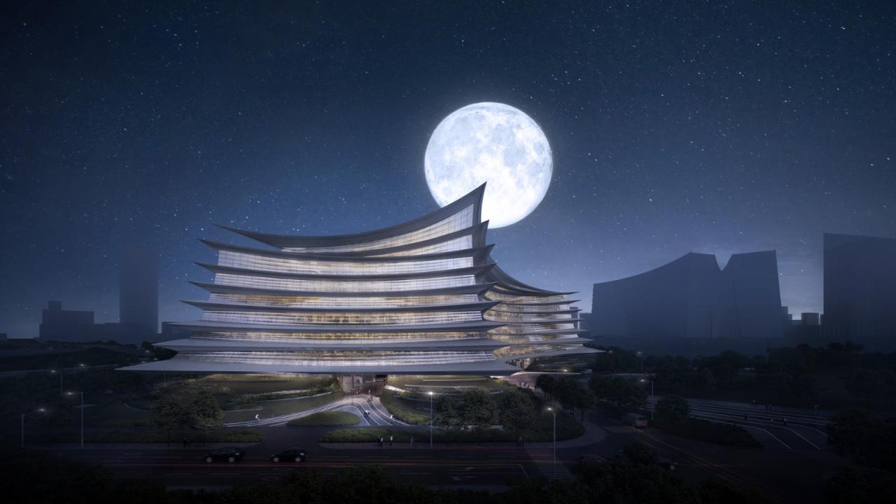 BIM建筑|中标候选方案:武汉图书馆新馆:叠书成阁·楚风江韵 / 维思平建筑设计 BIM建筑|中标候选方案:武汉图书馆新馆:叠书成阁·楚风江韵 / 维思平建筑设计