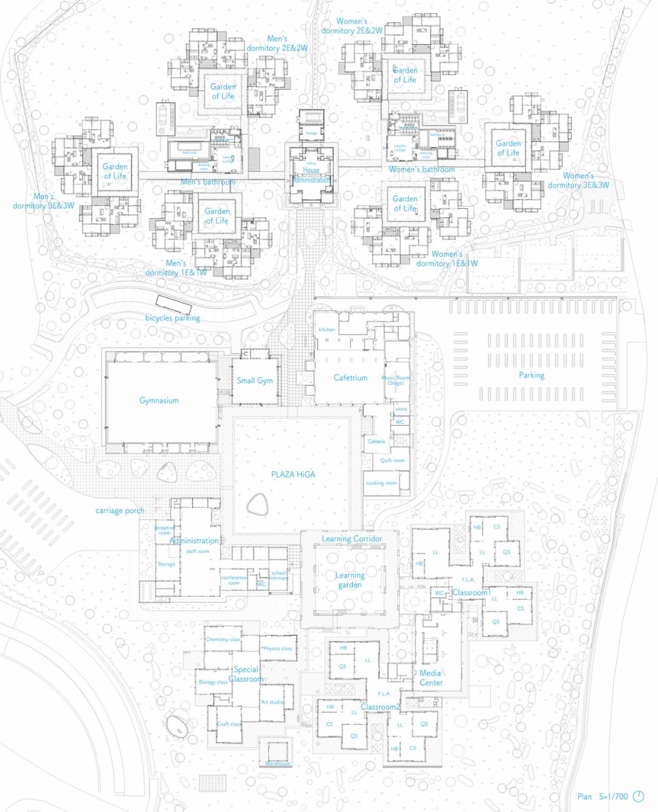 BIM建筑|组团式校园,广岛叡智学院 / CAn BIM建筑|组团式校园,广岛叡智学院 / CAn