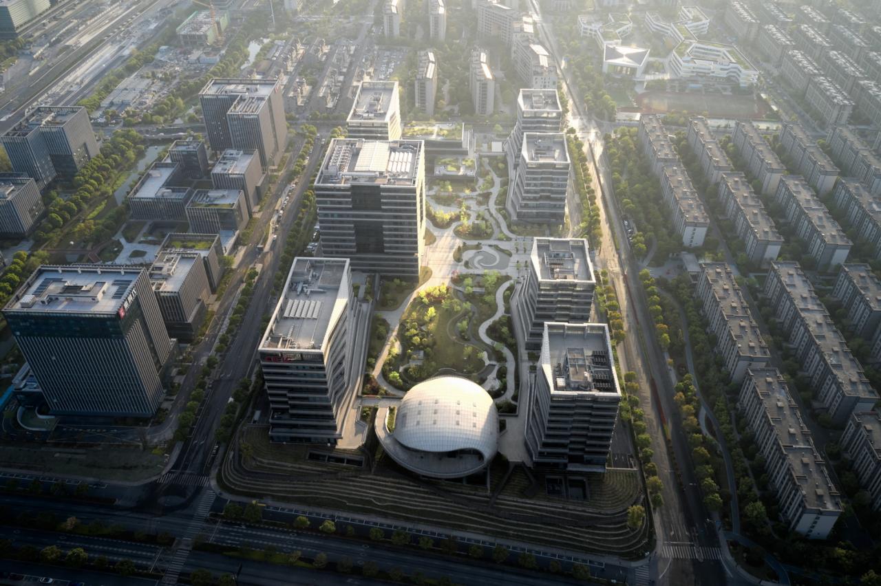 BIM建筑|科创办公:中电海康集团总部 / 中国联合工程有限公司 BIM建筑|科创办公:中电海康集团总部 / 中国联合工程有限公司