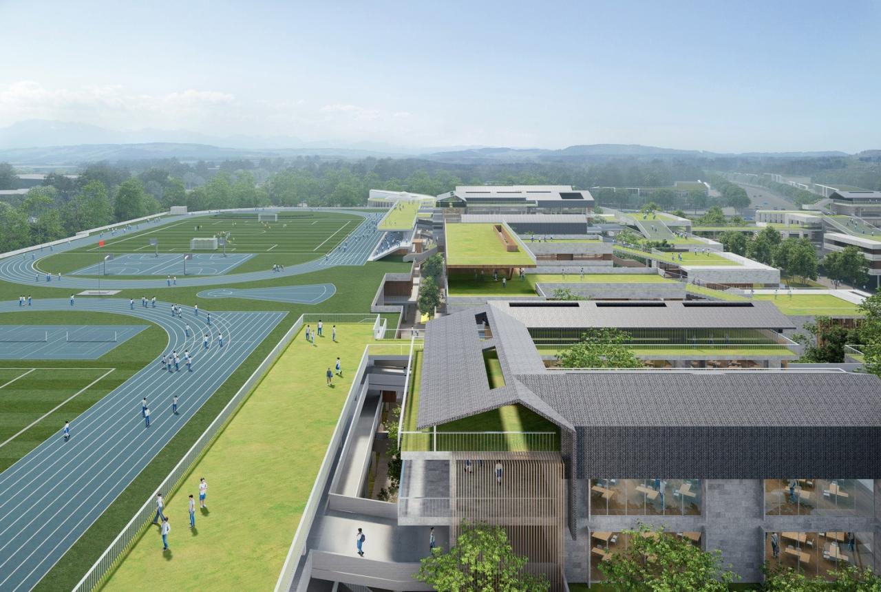BIM建筑|湾区重点学校方案设计:佛山一中顺德学校 / AG汇创 BIM建筑|湾区重点学校方案设计:佛山一中顺德学校 / AG汇创