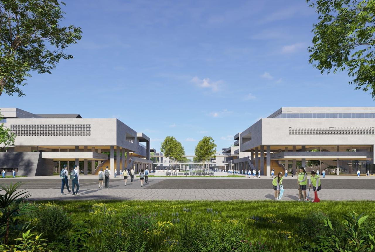 BIM建筑|湾区重点学校方案设计:佛山一中顺德学校 / AG汇创 BIM建筑|湾区重点学校方案设计:佛山一中顺德学校 / AG汇创