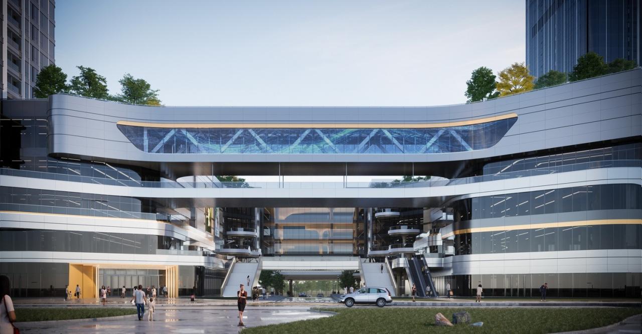 BIM建筑|长沙招商梅溪湖花园城方案首发:【二十四时·森活童行】科技生态有氧MALL / 三益中国 BIM建筑|长沙招商梅溪湖花园城方案首发:【二十四时·森活童行】科技生态有氧MALL / 三益中国