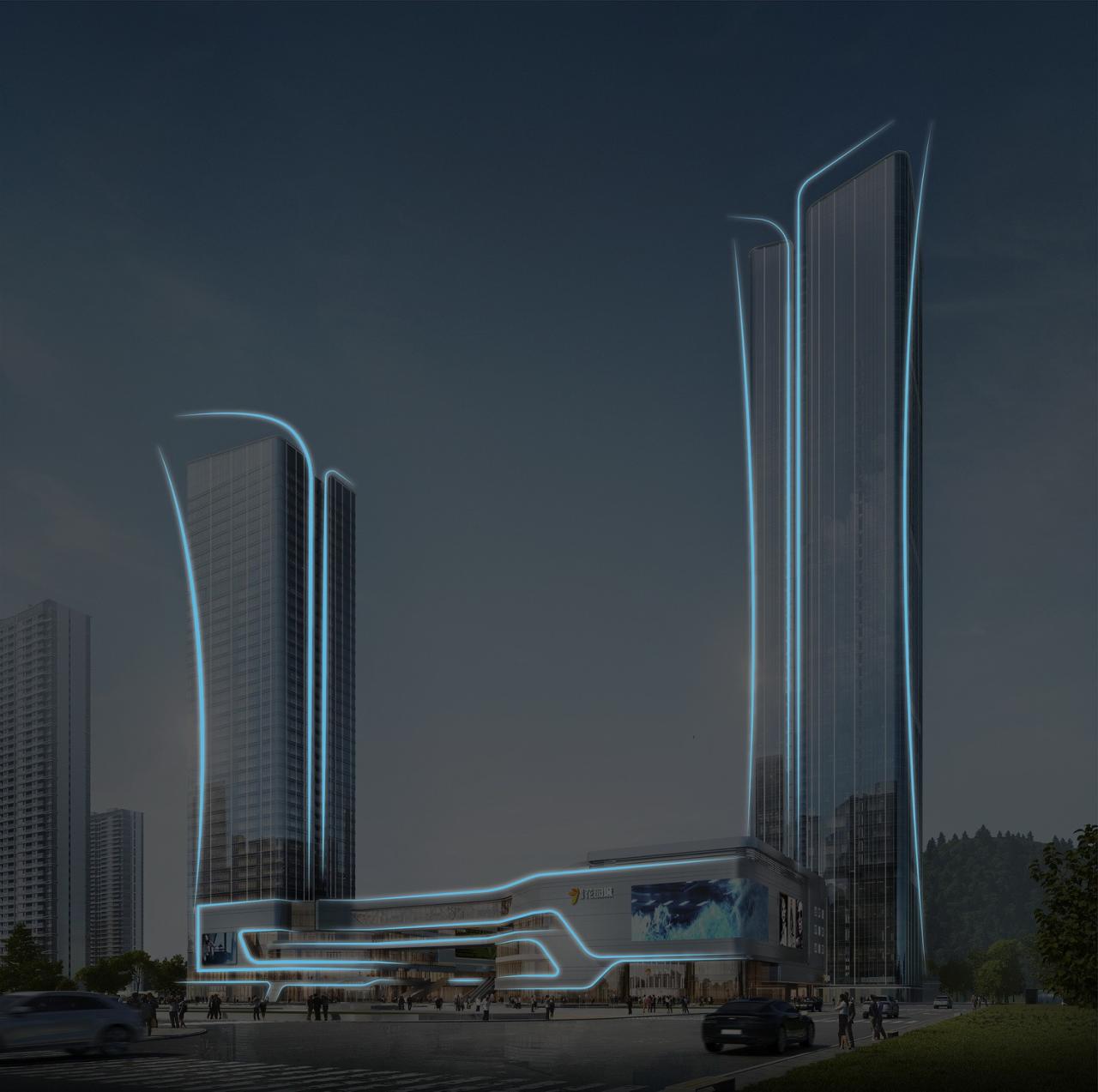 BIM建筑|长沙招商梅溪湖花园城方案首发:【二十四时·森活童行】科技生态有氧MALL / 三益中国 BIM建筑|长沙招商梅溪湖花园城方案首发:【二十四时·森活童行】科技生态有氧MALL / 三益中国