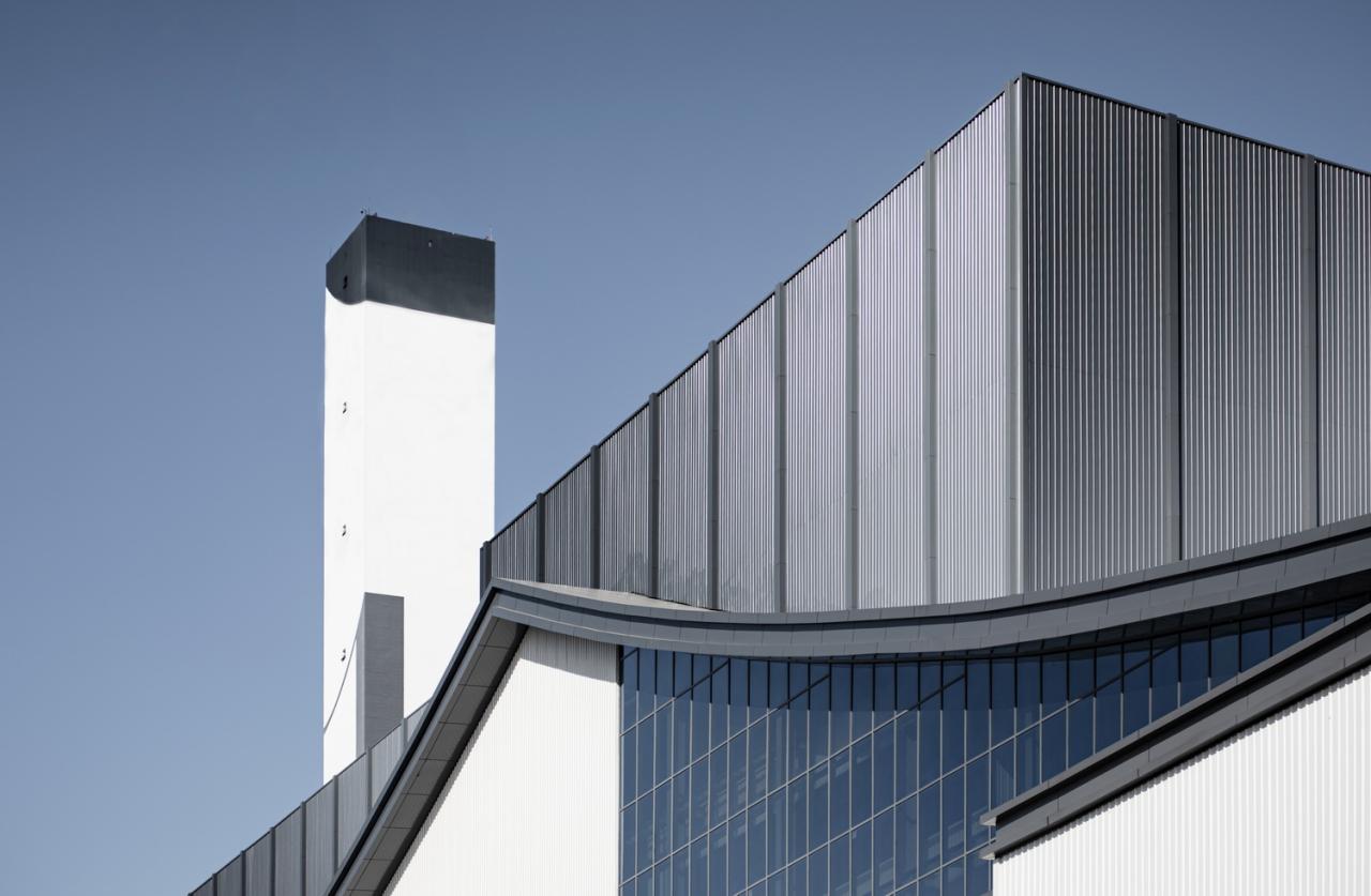 BIM建筑|锡东生活垃圾焚烧发电厂外立面改造 / 广州华科工程技术有限公司 BIM建筑|锡东生活垃圾焚烧发电厂外立面改造 / 广州华科工程技术有限公司
