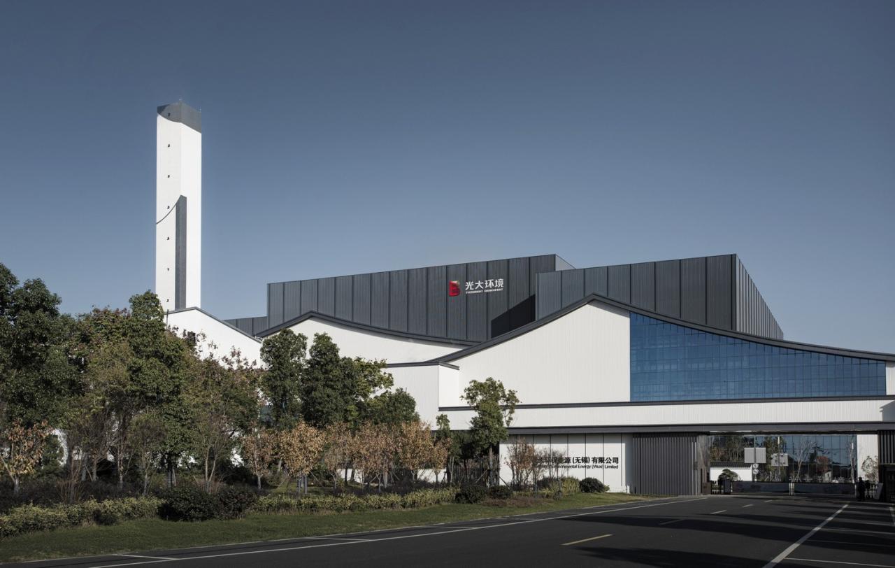 BIM建筑|锡东生活垃圾焚烧发电厂外立面改造 / 广州华科工程技术有限公司 BIM建筑|锡东生活垃圾焚烧发电厂外立面改造 / 广州华科工程技术有限公司