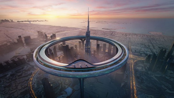 BIM建筑|建筑师提议用空中“连续大都市”包围哈利法塔 BIM建筑|建筑师提议用空中“连续大都市”包围哈利法塔