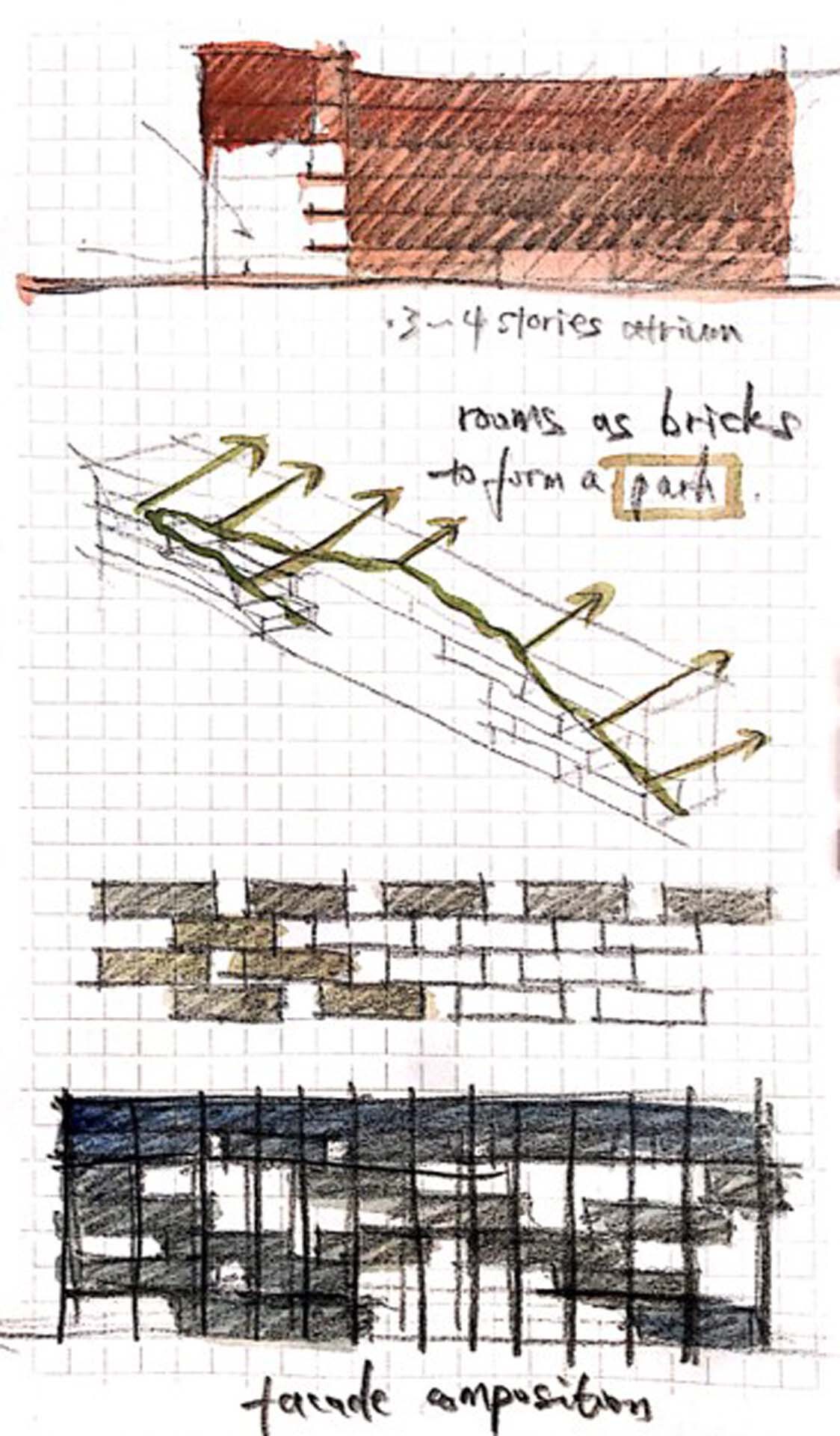 BIM建筑|南海桂城金桂高中 / 竖梁社 BIM建筑|南海桂城金桂高中 / 竖梁社