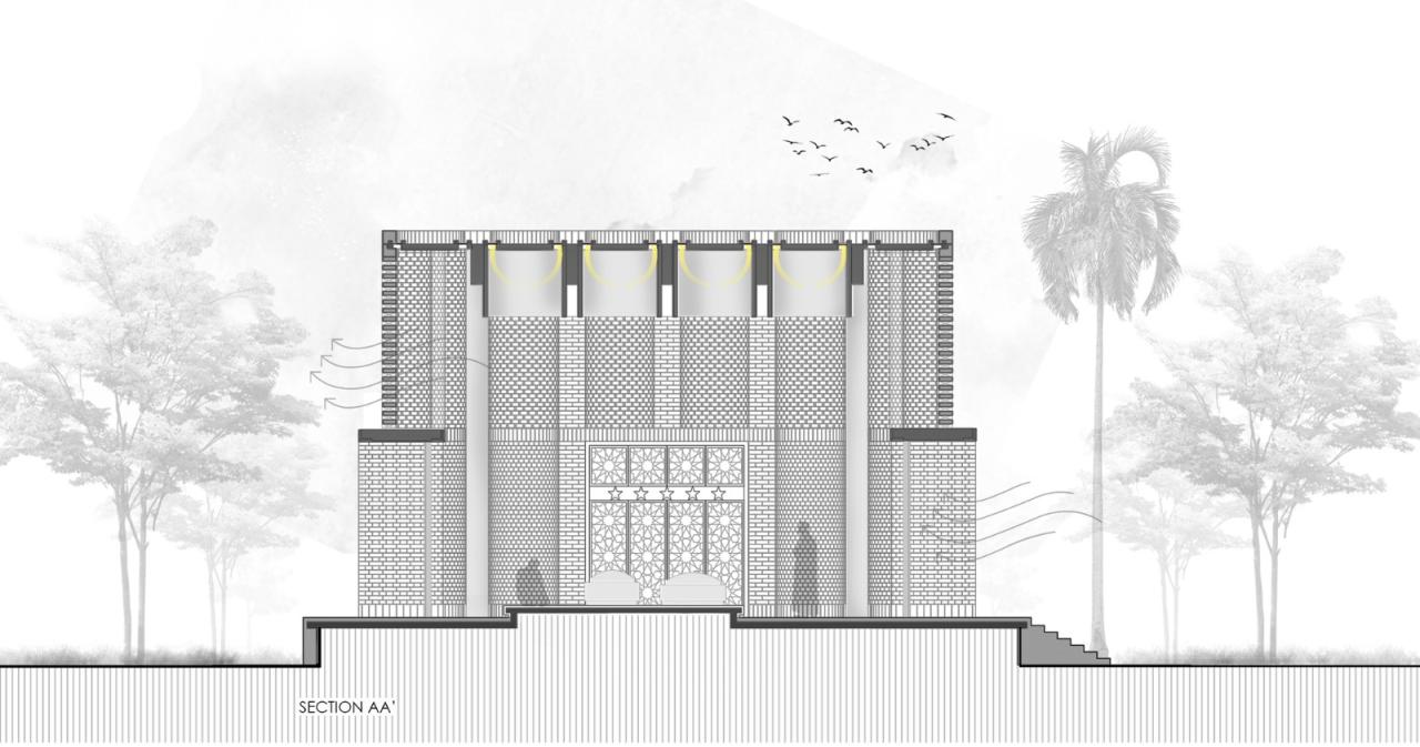 BIM建筑| 陵墓纪念堂,混凝土圆柱‘滴落’ / Sthapotik BIM建筑| 陵墓纪念堂,混凝土圆柱‘滴落’ / Sthapotik