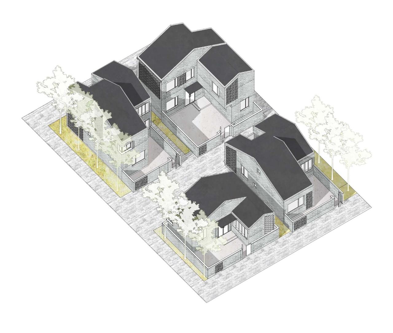 BIM建筑|阜宁县益林镇穆沟村新型社区 / 南大设计院周凌工作室 BIM建筑|阜宁县益林镇穆沟村新型社区 / 南大设计院周凌工作室