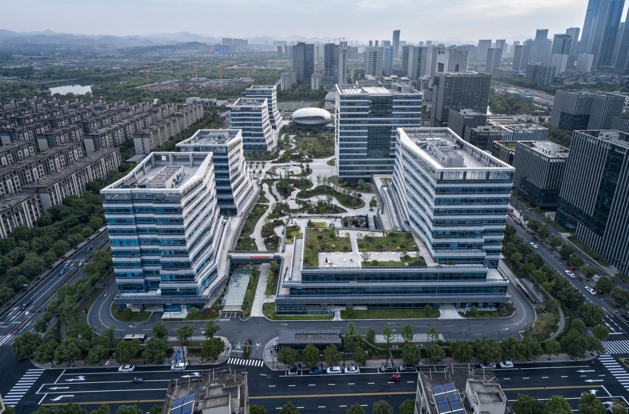 BIM建筑|科创办公:中电海康集团总部 / 中国联合工程有限公司 BIM建筑|科创办公:中电海康集团总部 / 中国联合工程有限公司