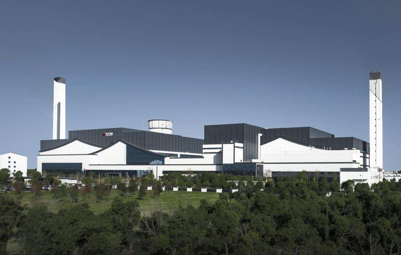 BIM建筑|锡东生活垃圾焚烧发电厂外立面改造 / 广州华科工程技术有限公司 BIM建筑|锡东生活垃圾焚烧发电厂外立面改造 / 广州华科工程技术有限公司