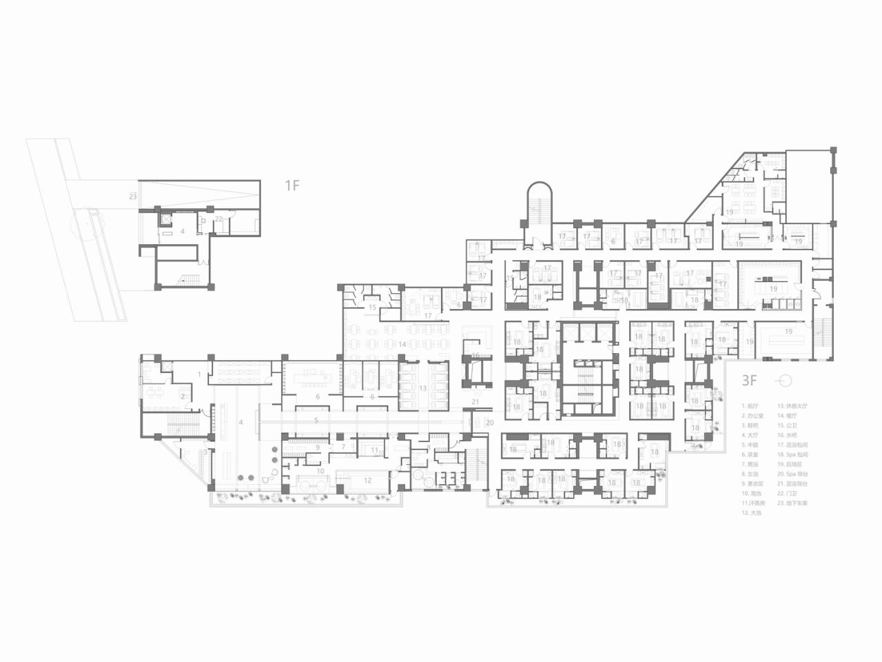 BIM建筑|身体与精神的疗愈:指沐-水印spa / 元秀万建筑事务所 BIM建筑|身体与精神的疗愈:指沐-水印spa / 元秀万建筑事务所
