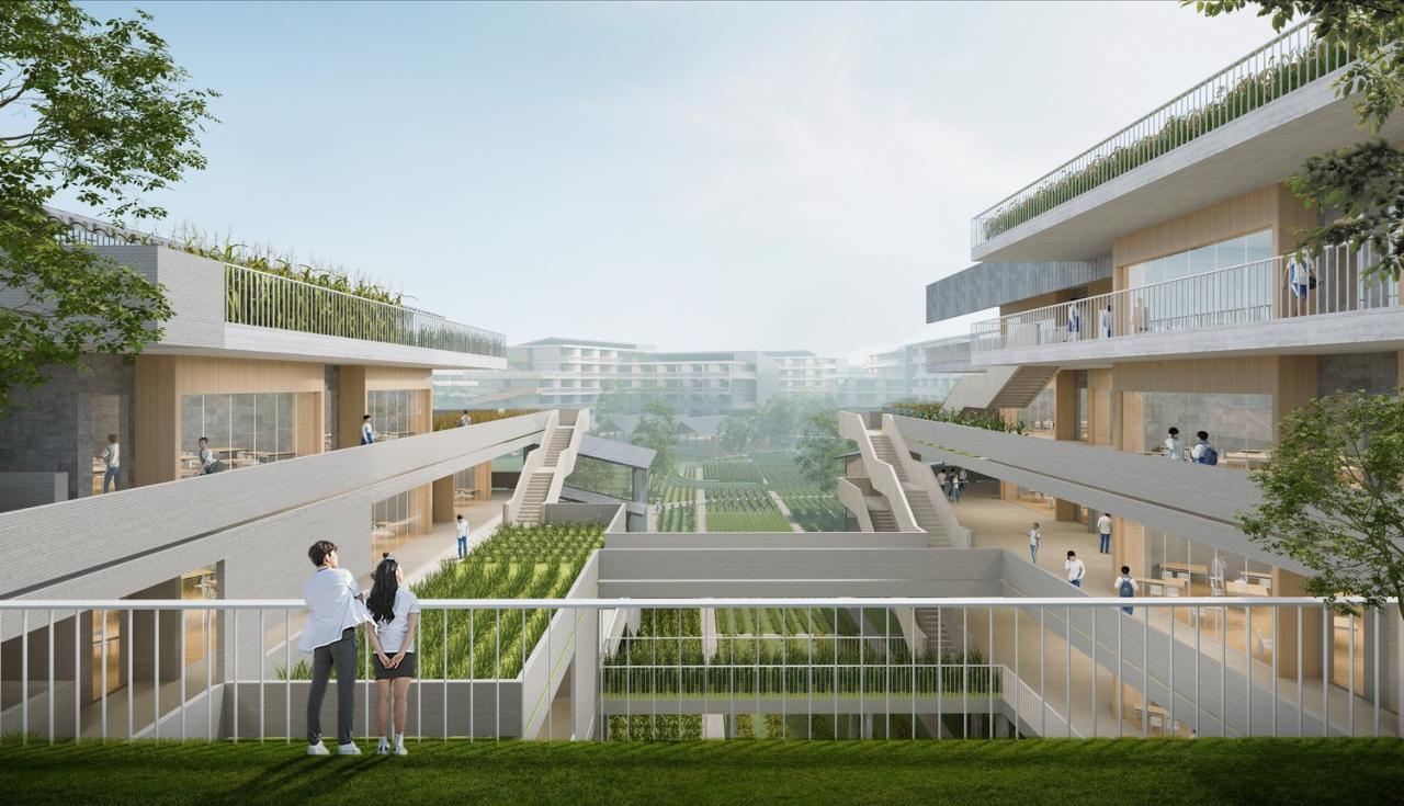 BIM建筑|湾区重点学校方案设计:佛山一中顺德学校 / AG汇创 BIM建筑|湾区重点学校方案设计:佛山一中顺德学校 / AG汇创