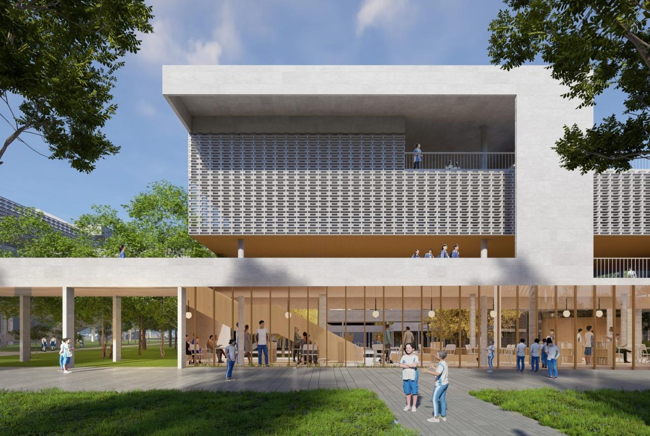 BIM建筑|湾区重点学校方案设计:佛山一中顺德学校 / AG汇创 BIM建筑|湾区重点学校方案设计:佛山一中顺德学校 / AG汇创