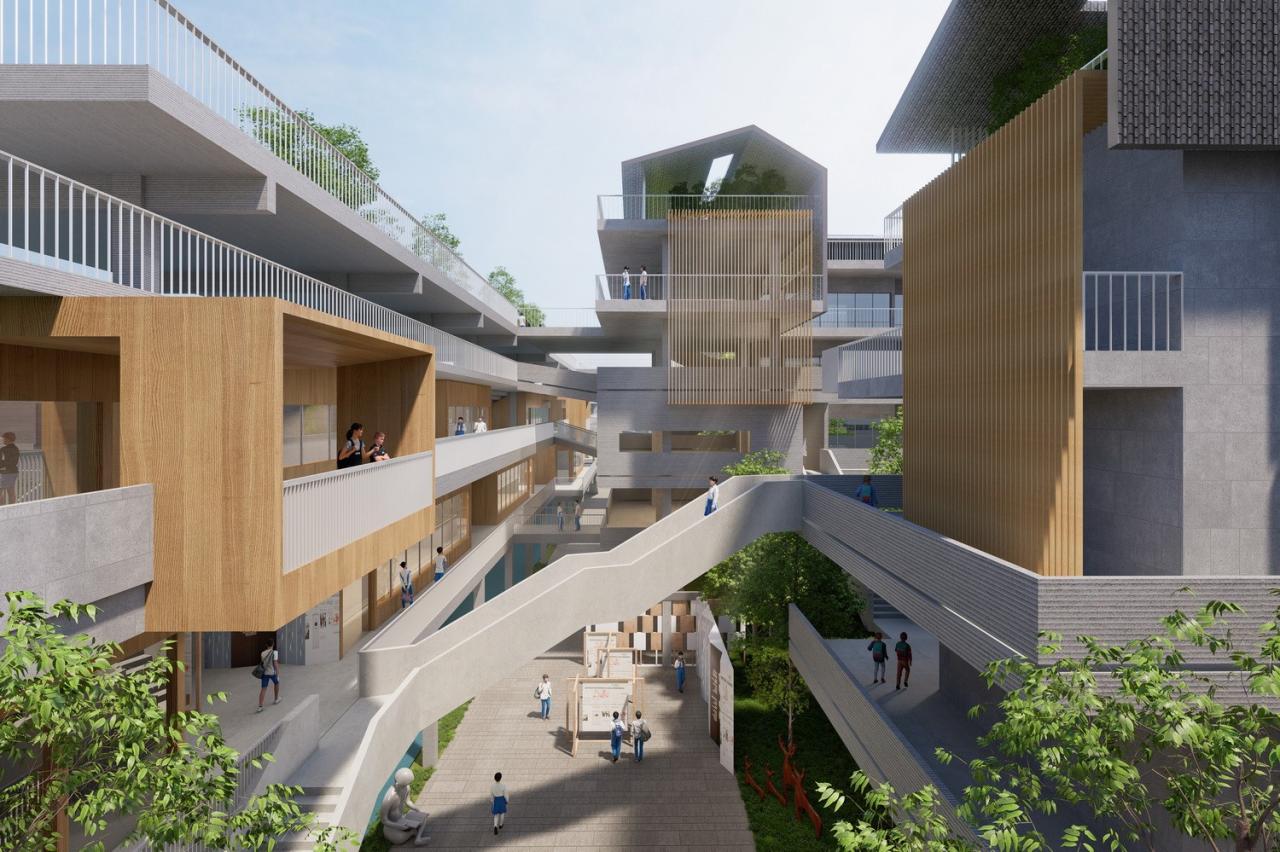 BIM建筑|湾区重点学校方案设计:佛山一中顺德学校 / AG汇创 BIM建筑|湾区重点学校方案设计:佛山一中顺德学校 / AG汇创